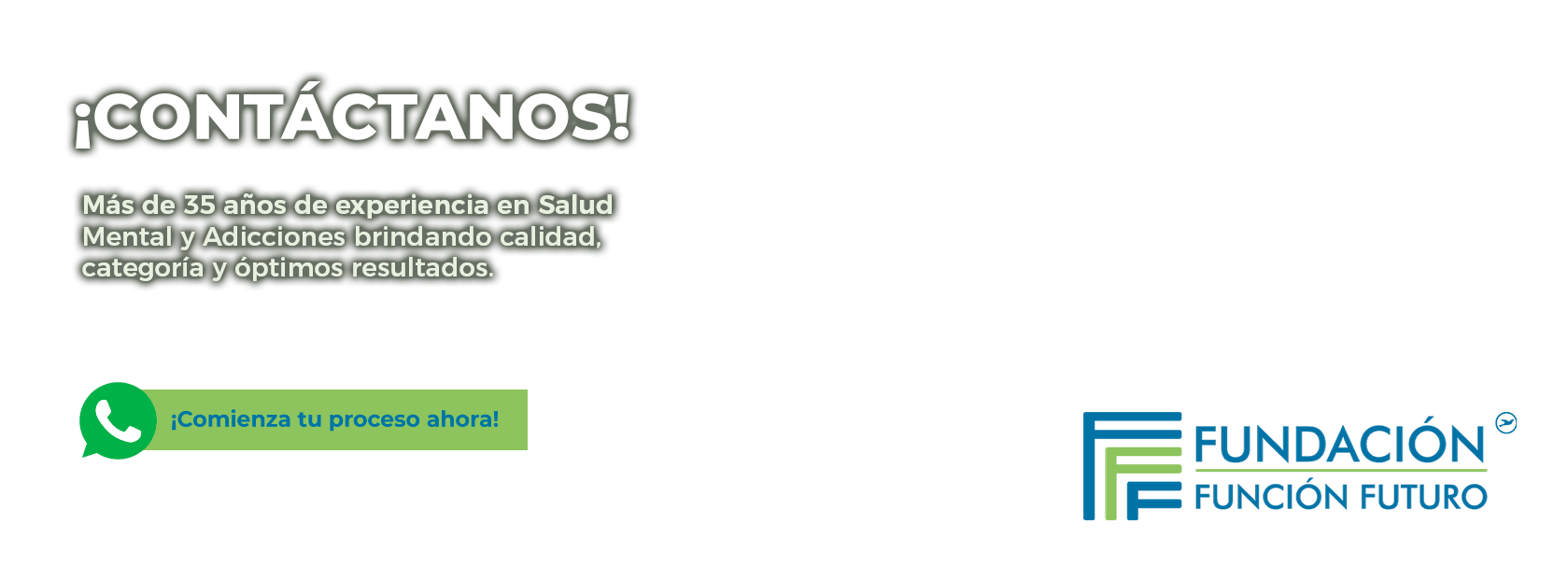 Más de 35 años de experiencia en Salud Mental  y Adicciones brindando calidad, categoría y óptimos resultados.